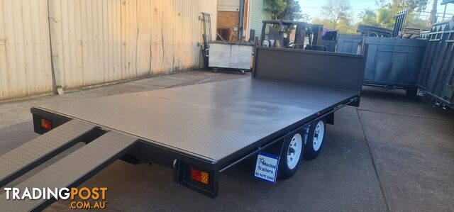 14Ã7 TABLE TOP TRAILER 2800KGS GVM WITH ELECTRIC BRAKES ON FOUR WHEELS - photo 2 of 30
