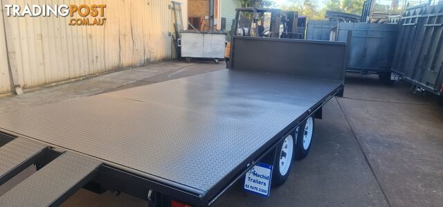14Ã7 TABLE TOP TRAILER 2800KGS GVM WITH ELECTRIC BRAKES ON FOUR WHEELS - photo 3 of 30