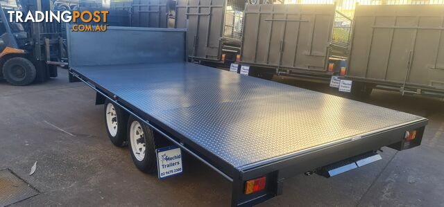 14Ã7 TABLE TOP TRAILER 2800KGS GVM WITH ELECTRIC BRAKES ON FOUR WHEELS - photo 5 of 30