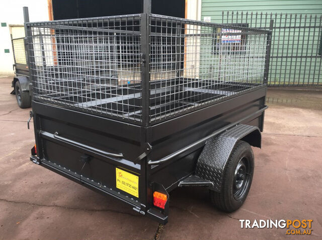 7Ã4 BOX TRAILER HIGH SIDE WITH 600MM CAGE - photo 2 of 8