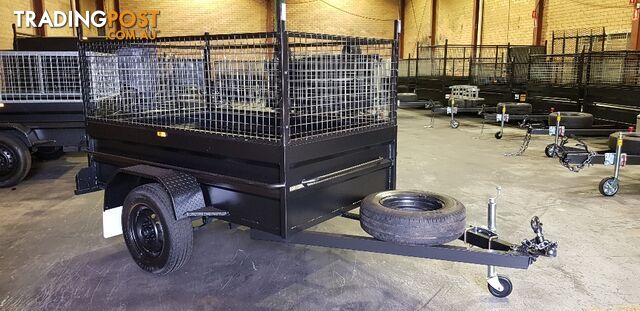 7Ã4 BOX TRAILER HIGH SIDE WITH 600MM CAGE - photo 5 of 8