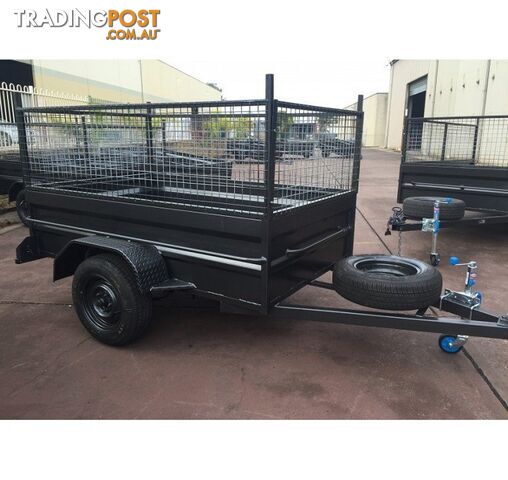 7Ã4 BOX TRAILER HIGH SIDE WITH 600MM CAGE - photo 3 of 8