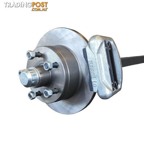 MECHANICAL DISC BRAKE AXLE 1400KG RATED 45MM SQUARE