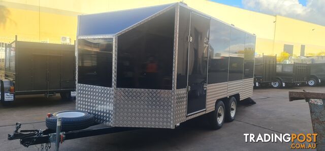 16X8FT ENCLOSED TRAILER WITH DROP DOWN RAMP 3500KGS - photo 2 of 26