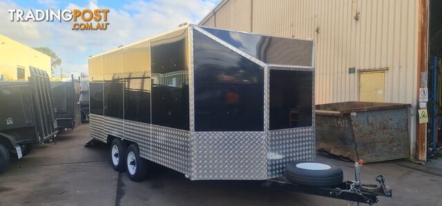 16X8FT ENCLOSED TRAILER WITH DROP DOWN RAMP 3500KGS - photo 4 of 26