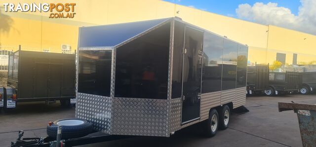 16X8FT ENCLOSED TRAILER WITH DROP DOWN RAMP 3500KGS - photo 3 of 26