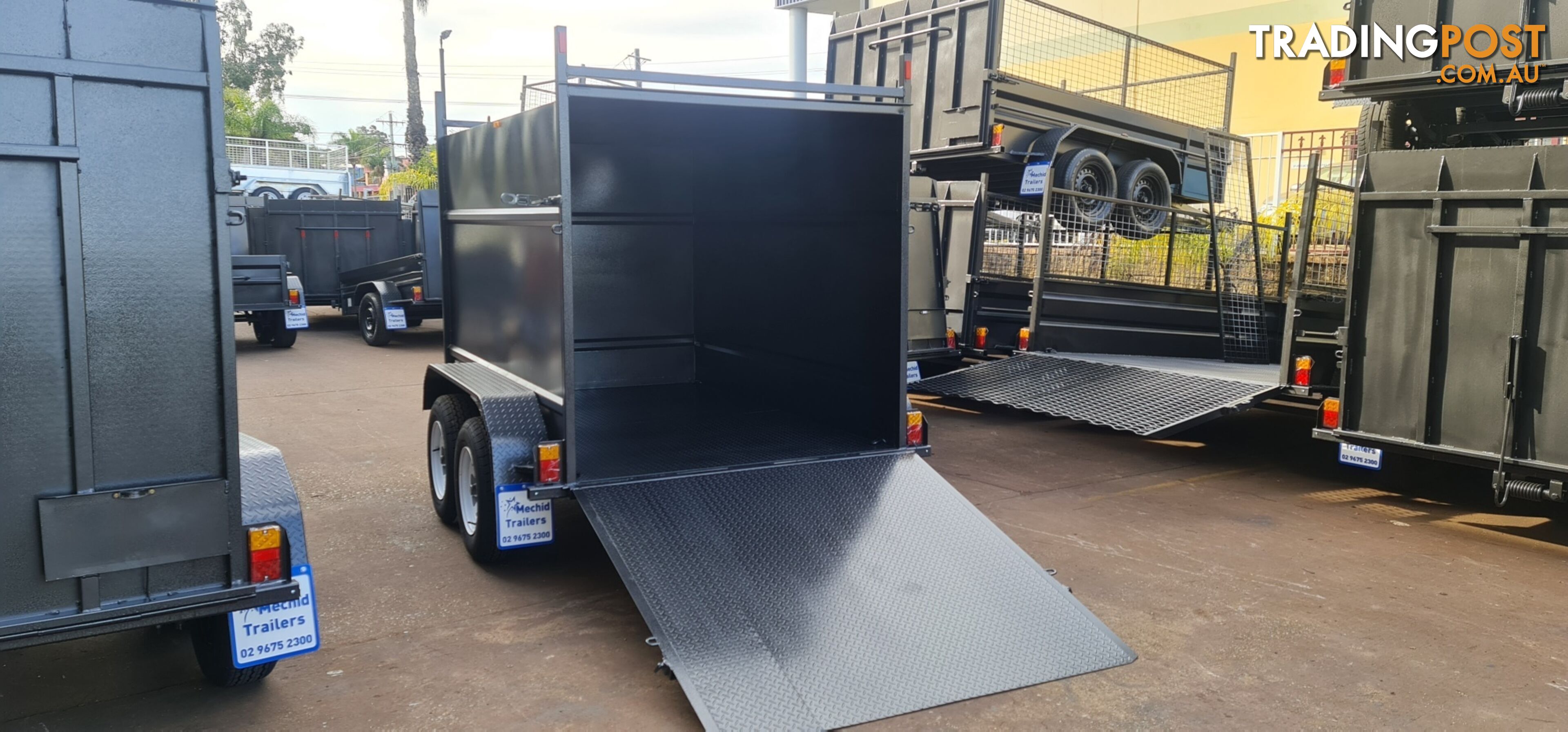 8Ã5 ENCLOSED TRAILER 2000KGS GVM WITH DROP DOWN RAMP