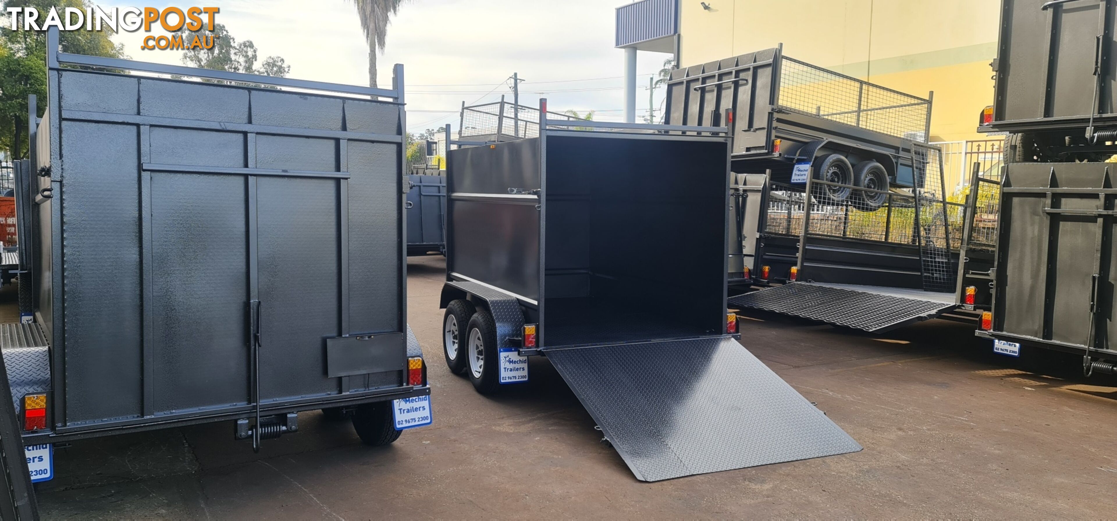 8Ã5 ENCLOSED TRAILER 2000KGS GVM WITH DROP DOWN RAMP