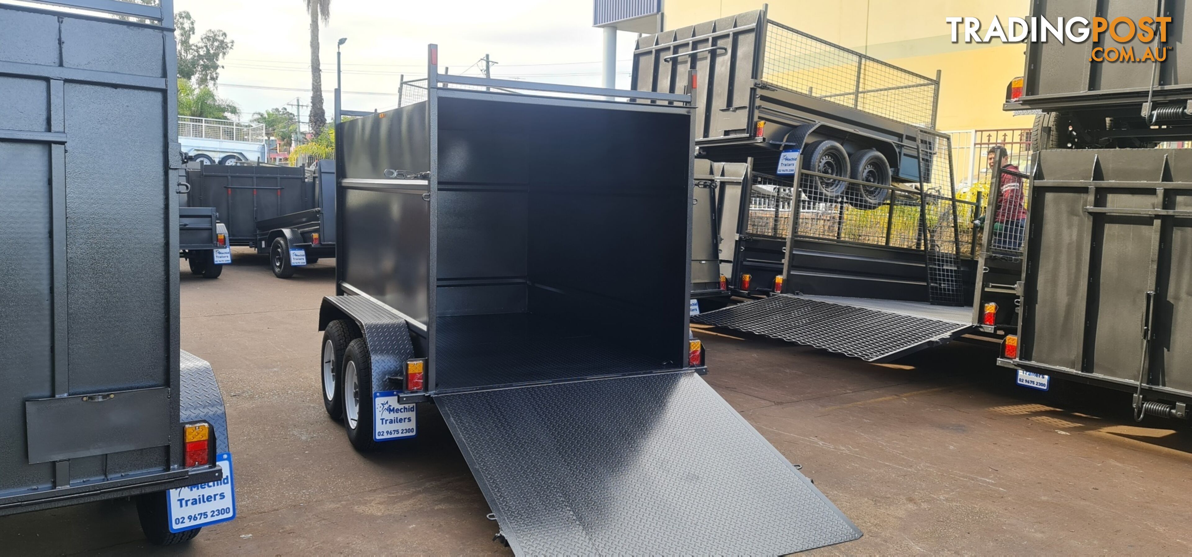 8Ã5 ENCLOSED TRAILER 2000KGS GVM WITH DROP DOWN RAMP