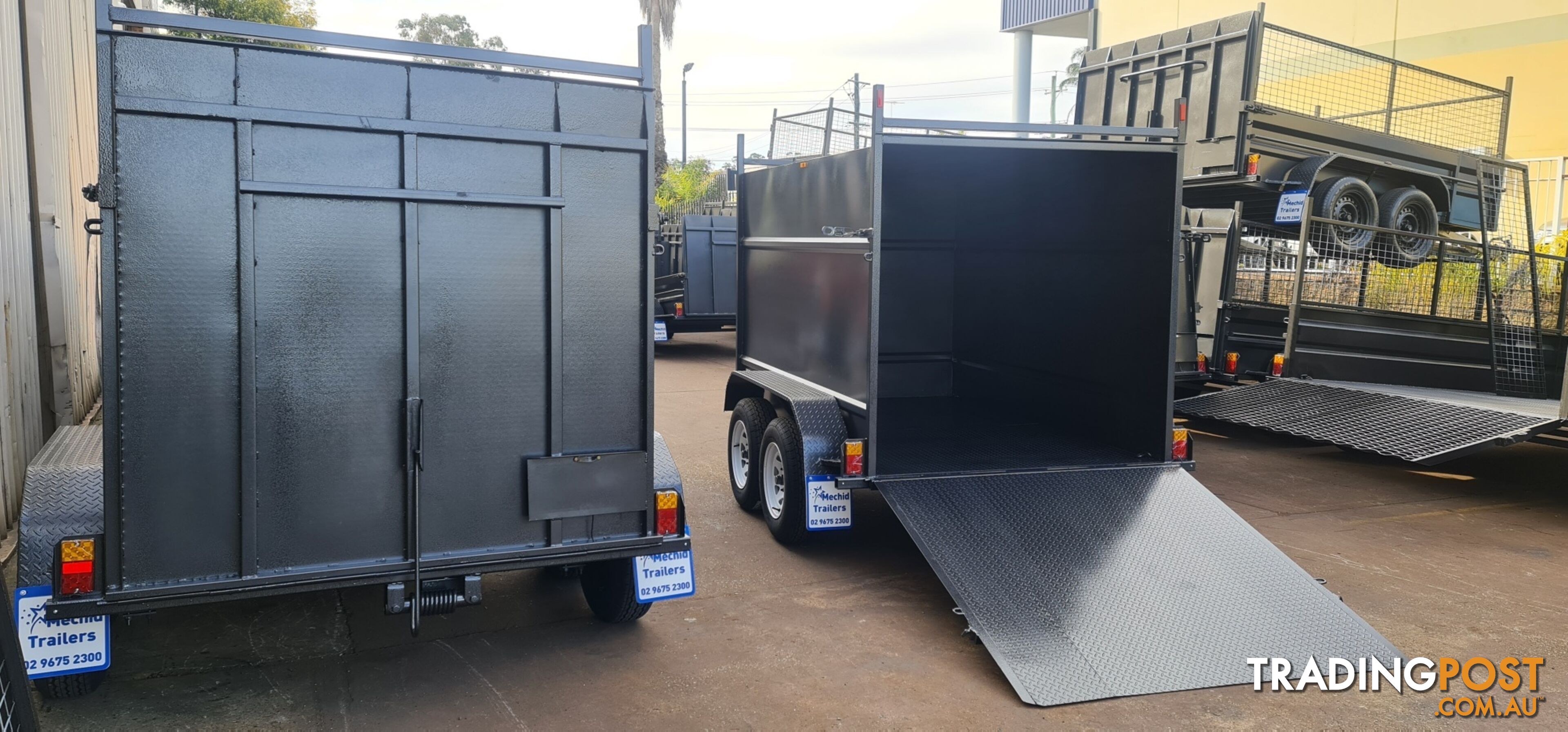 8Ã5 ENCLOSED TRAILER 2000KGS GVM WITH DROP DOWN RAMP