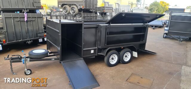 10Ã5 LAWN MOWER TRAILER 2000KG GVM WITH FRONT ENCLOSED BOX AND ONE SIDE BOX - photo 2 of 30