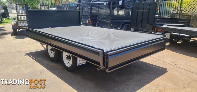 12Ã7 TABLE TOP TRAILER WITH DROP DOWN SIDES 3500KGS GVM