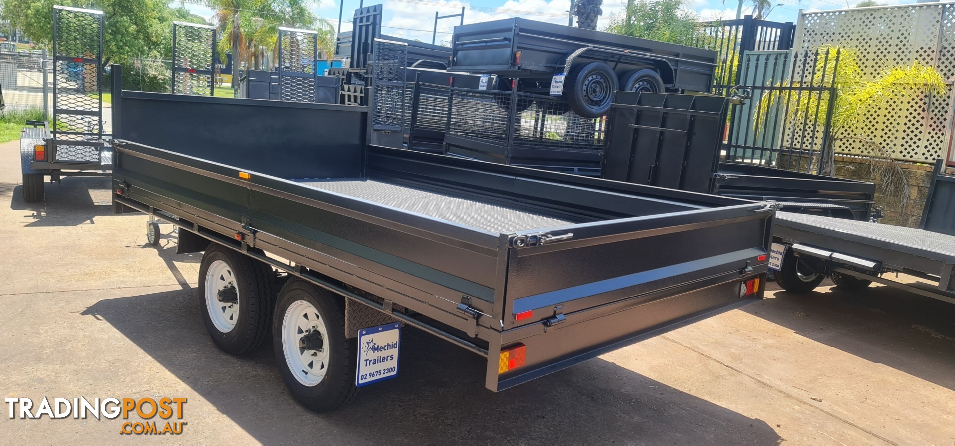 12Ã7 TABLE TOP TRAILER WITH DROP DOWN SIDES 3500KGS GVM