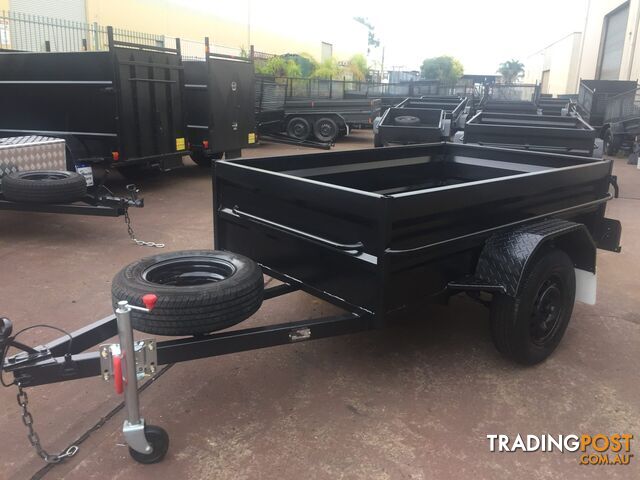 7Ã4 BOX TRAILER HIGH SIDE - photo 2 of 5