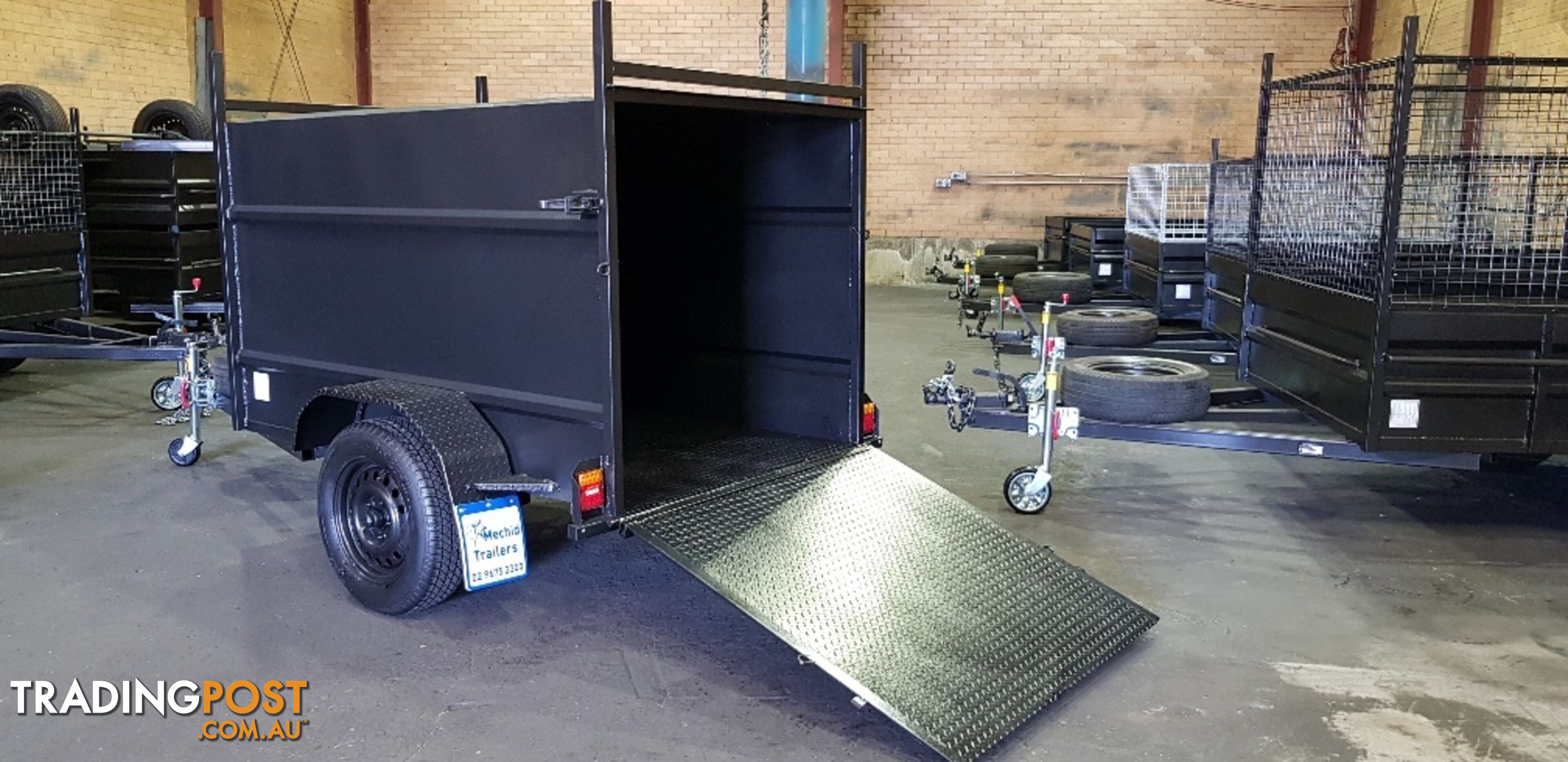 7Ã4 ENCLOSED TRAILER 750KG GVM WITH RAMP