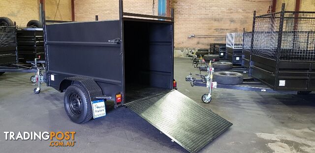 7Ã4 ENCLOSED TRAILER 750KG GVM WITH RAMP