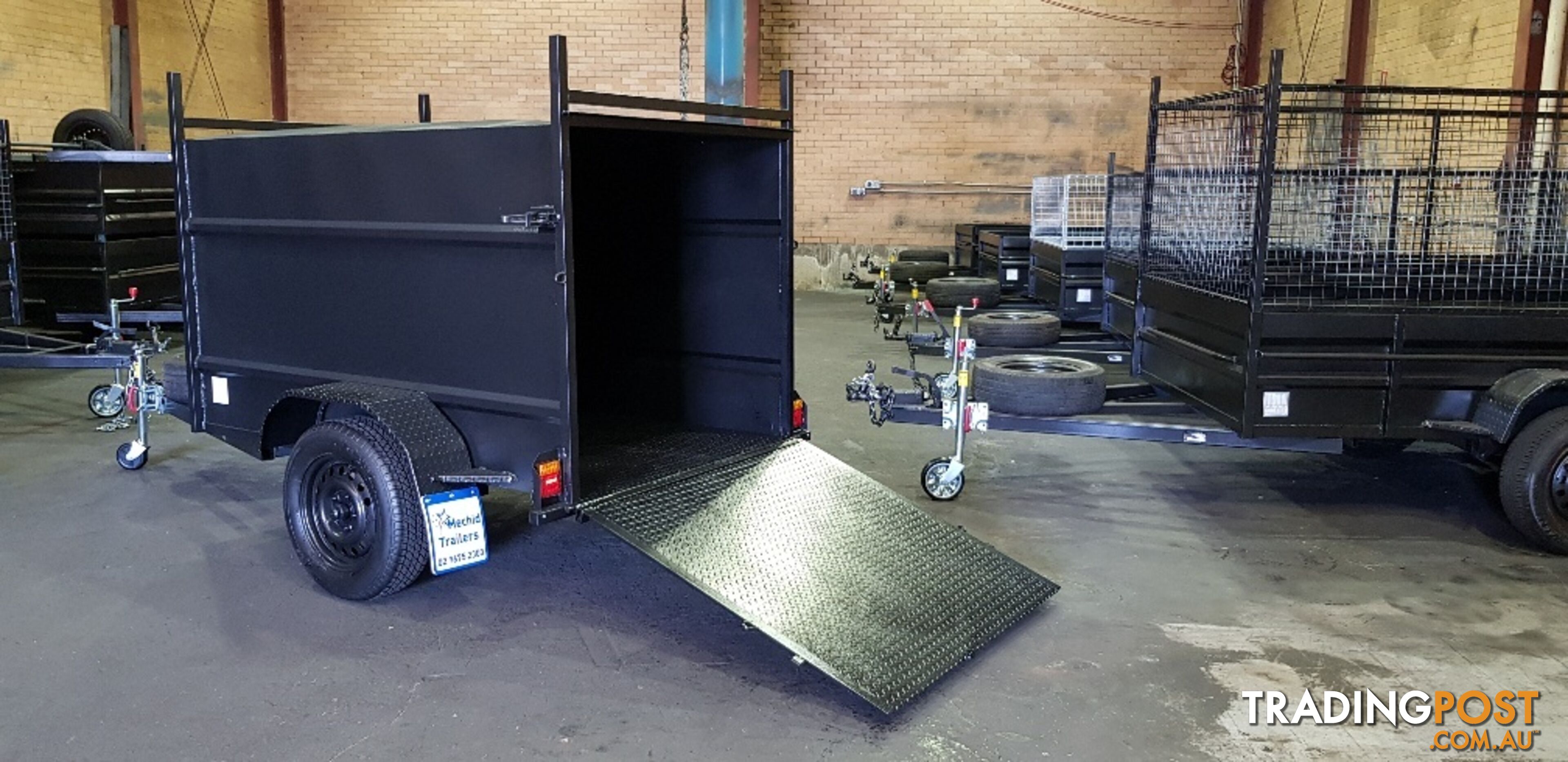 7Ã4 ENCLOSED TRAILER 750KG GVM WITH RAMP