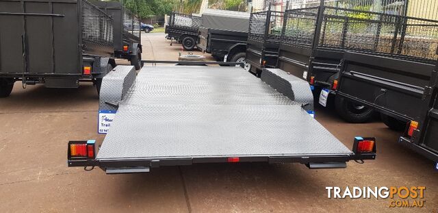 15Ã6.6FT BEAVER TAIL CAR TRAILER 2000KGS GVM