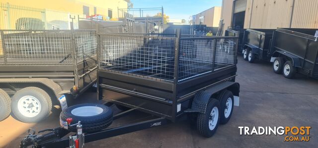 8Ã5 TANDEM BOX TRAILER HIGH SIDE WITH CAGE 600MM