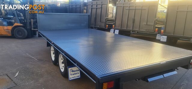 12Ã7 TABLE TOP TRAILER 2800KGS GVM WITH ELECTRIC BRAKES ON FOUR WHEELS - photo 2 of 25