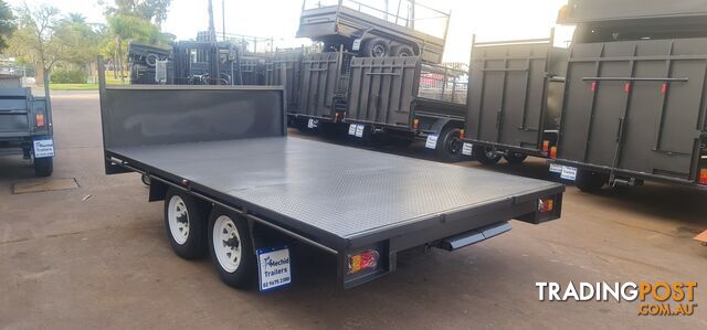 12Ã7 TABLE TOP TRAILER 2800KGS GVM WITH ELECTRIC BRAKES ON FOUR WHEELS - photo 3 of 25
