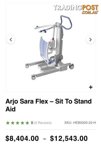 Sara Flex Electric Hoist- disability aid