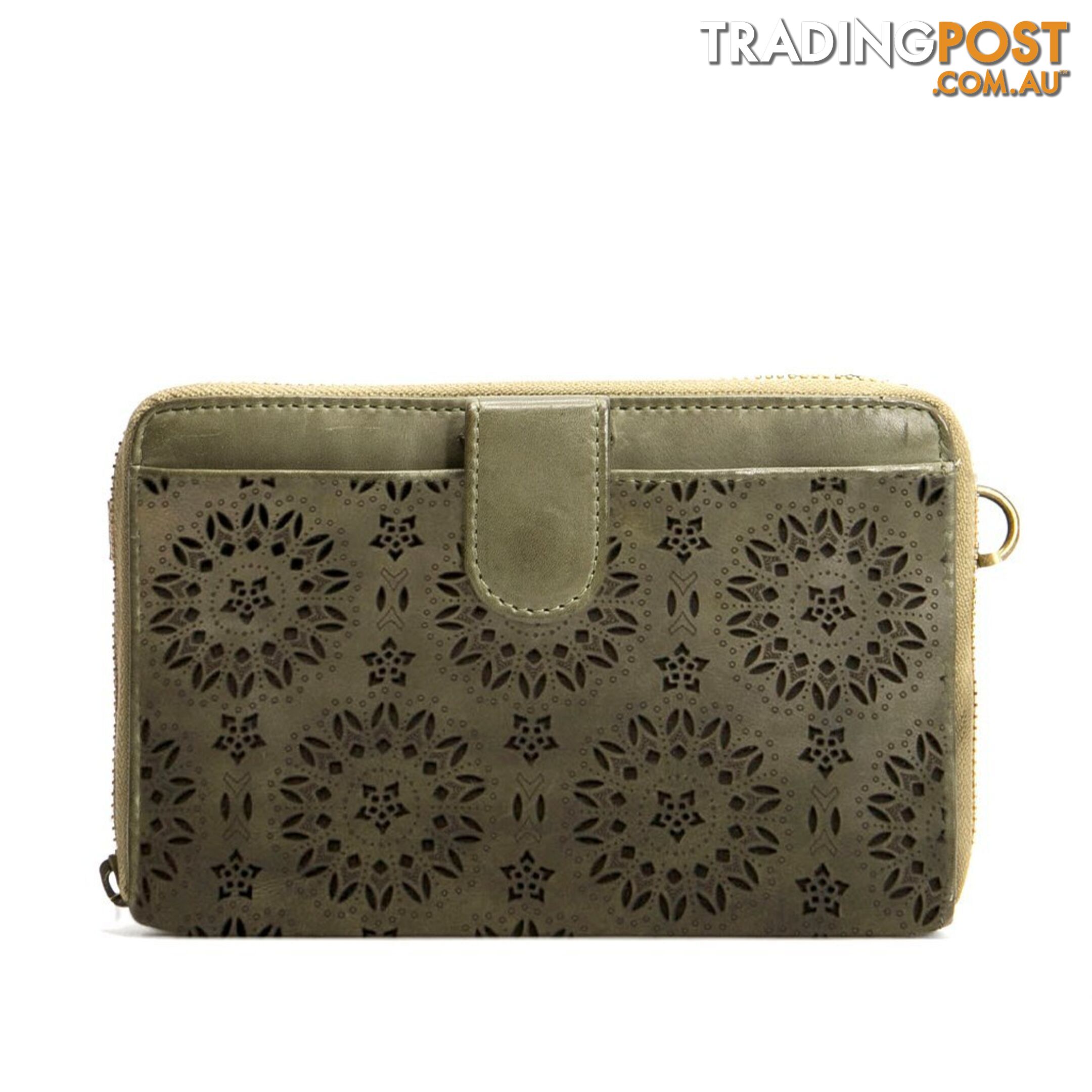 KOMPANERO Bibi Olive Crossbody Clutch Wallet