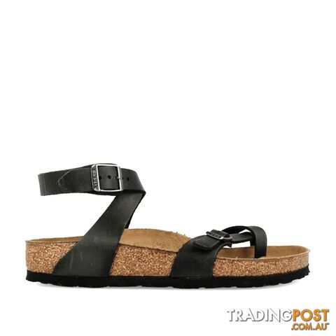 BIRKENSTOCK Yara Black Oiled Leather