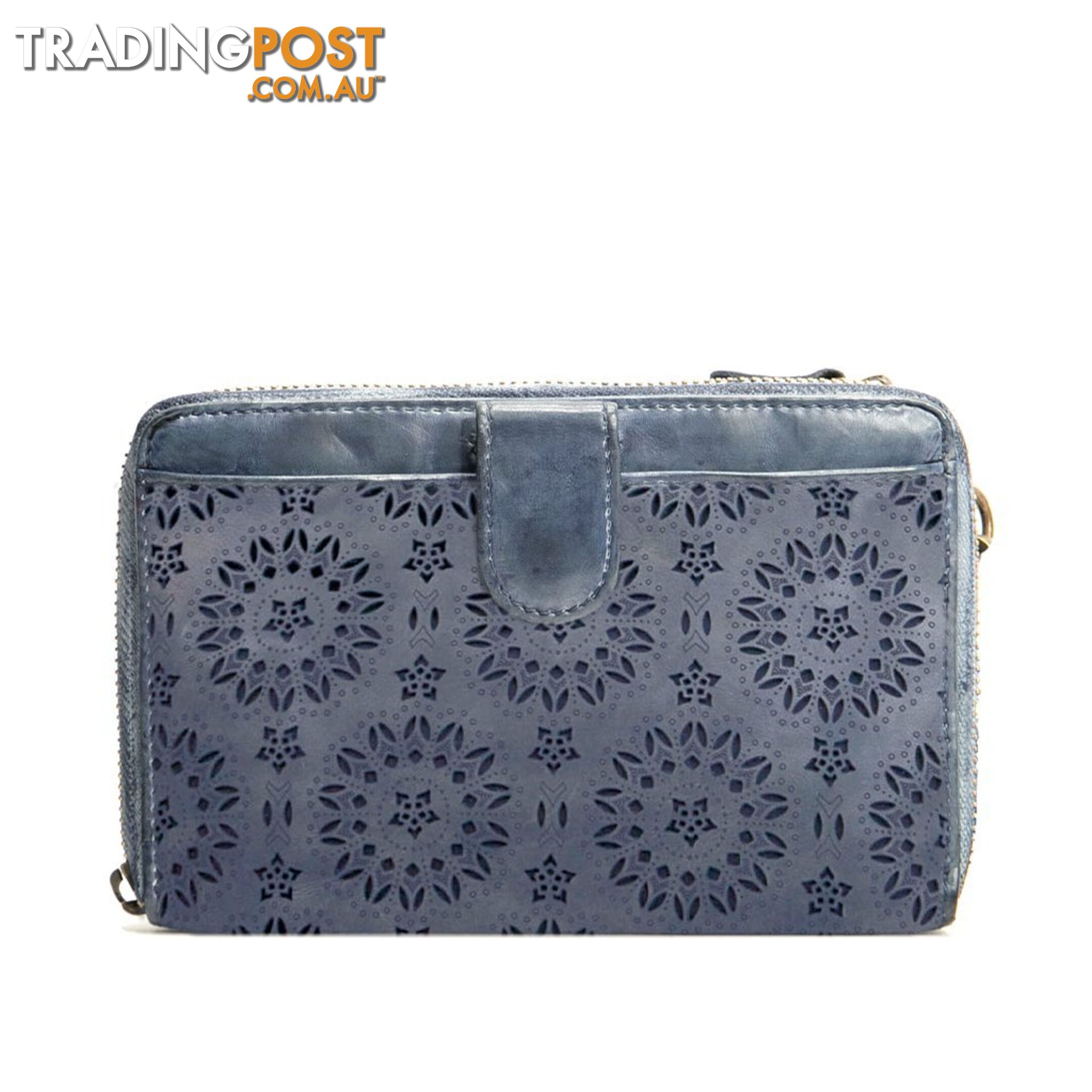 KOMPANERO Bibi Denim Crossbody Clutch Wallet