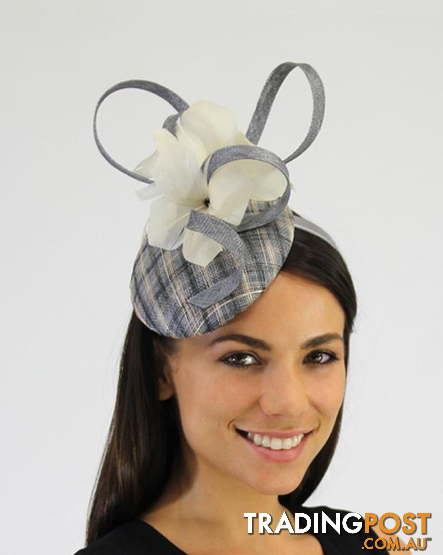 JENDI Platinum Tartan Fascinator