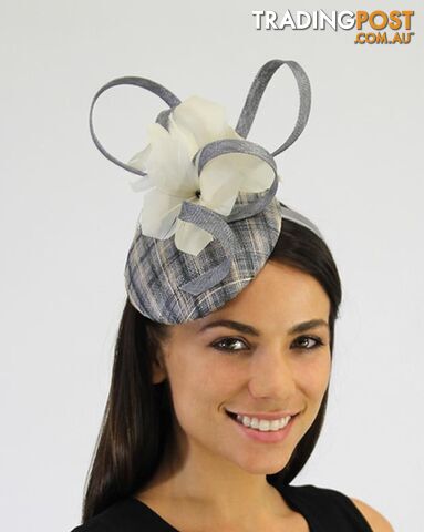 JENDI Platinum Tartan Fascinator