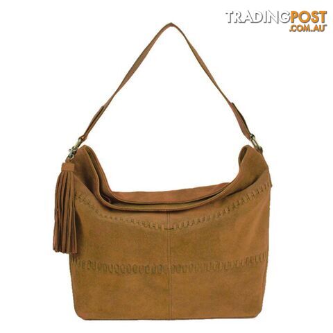 Jendi Suede Leather Slouch Hobo