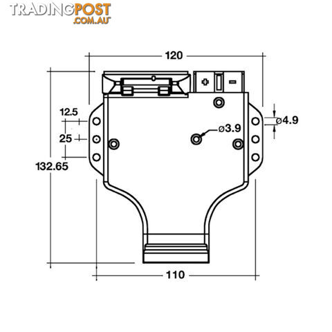 Narva 7 Pin Flat Trailer Socket with Heavy-Duty Connector - photo 5 of 5