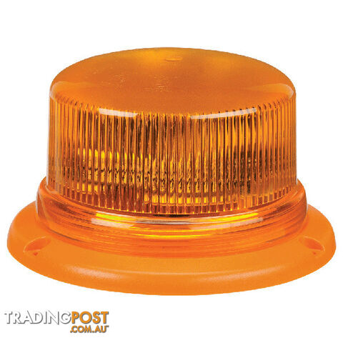 Narva Amber 'Eurotech' Low Profile LED Strobe/Rotator Light, Orange Base