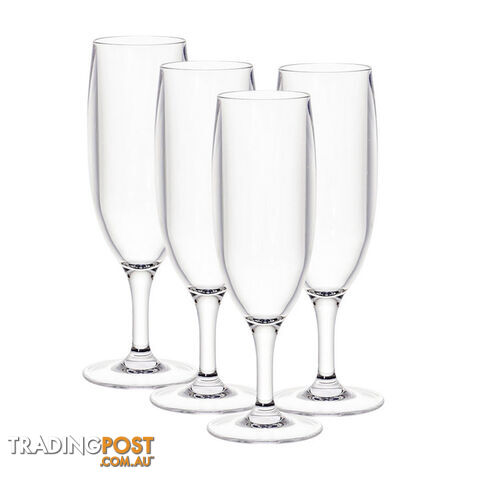 D-Still 175ml Unbreakable Champagne Glass, Set of 4