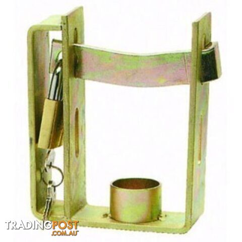 COUPLING LOCK & PADLOCK DUAL PLATED WITH PADLOCK DELUXE