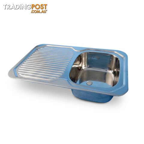 SINK SS - 780X480MM(0.8MM) 40MM OUTLET FOAM TAPE 8 BRKTS