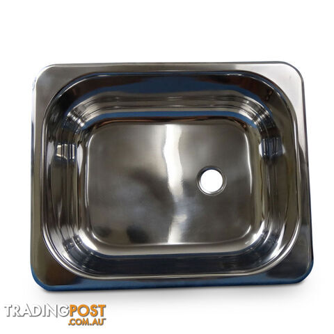 BASIN SS 352MM X 282MM 155MM DEEP FULL FLANGE