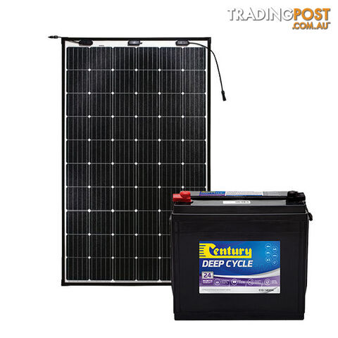 Century 140Ah AGM Deep Cycle Battery Bundle with eArc Flexible Solar Panel - photo 2 of 5
