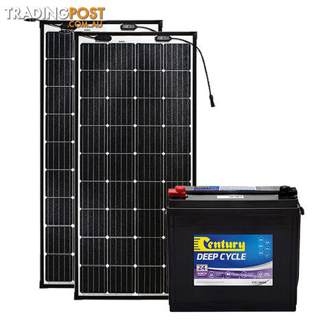 Century 140Ah AGM Deep Cycle Battery Bundle with eArc Flexible Solar Panel - photo 4 of 5