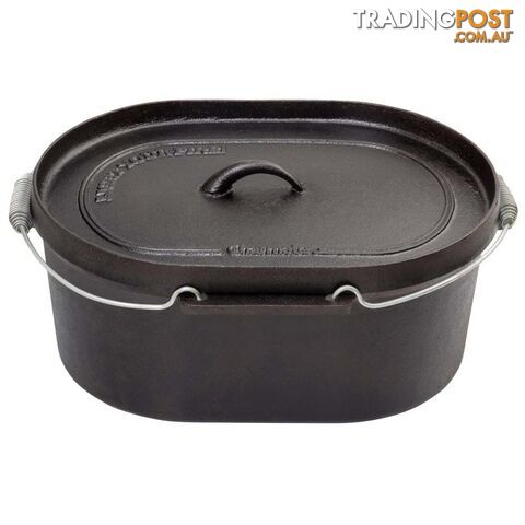 Charmate Cast Iron 10 Qrt Oval Camp Oven