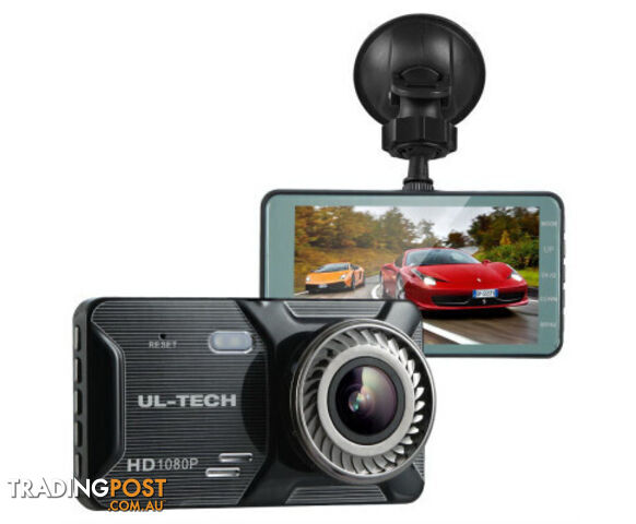 UL-Tech 4" 1080P Dual Lens Night Vision Dash Camera