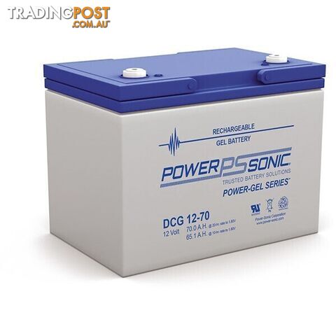 Power-Sonic 12V 70Ah Gel Deep Cycle Battery