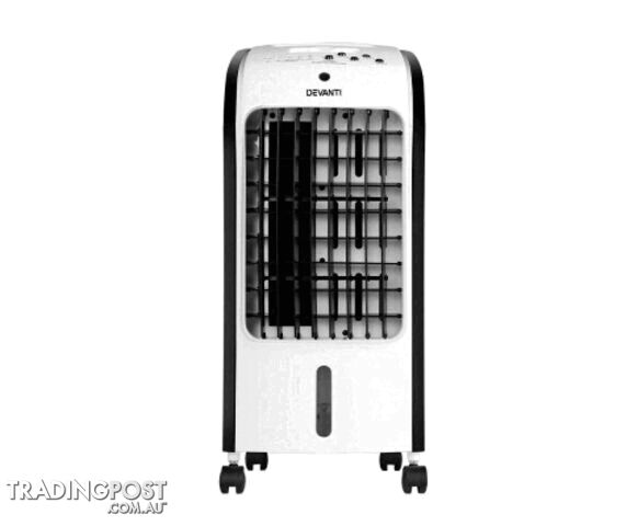 Devanti Evaporative Air Cooler Conditioner Portable 4L Cooling Fan Humidifier - photo 3 of 8