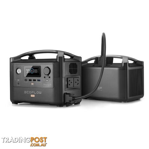 EcoFlow River600 PRO Portable Power Station (60Ah@12V) with Extra Battery