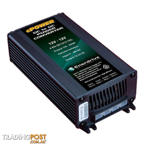 Enerdrive 12V-12V 15A DC to DC Converter with Galvanic Isolation
