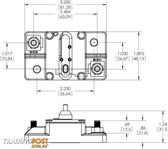 Enerdrive EN-RCB25 Surface Mount Resettable Breaker - 25amp - photo 5 of 5