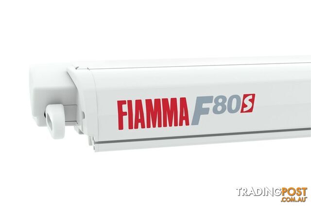 Fiamma F80s 3.2-4.25m Polar White Cassette / Royal Grey Fabric Box Awning