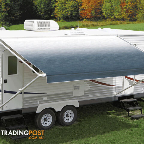 Carefree Fiesta 3-5.49m Blue Shale Fade Rollout Awning (No Arms)