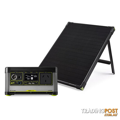Goal Zero Yeti 500X Lithium Portable Power Station + Boulder 50 Solar Panel...